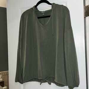 Tie Hoodie Sweatshirt